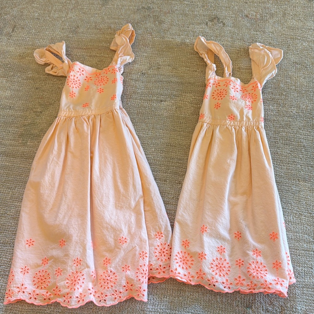 Sister set of eyelet dresses